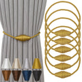 Magnetic Curtain Tiebacks 6 Pack Outdoor Rope Curtain Tie Backs Decorative Window Treatment Holdbacks for Home