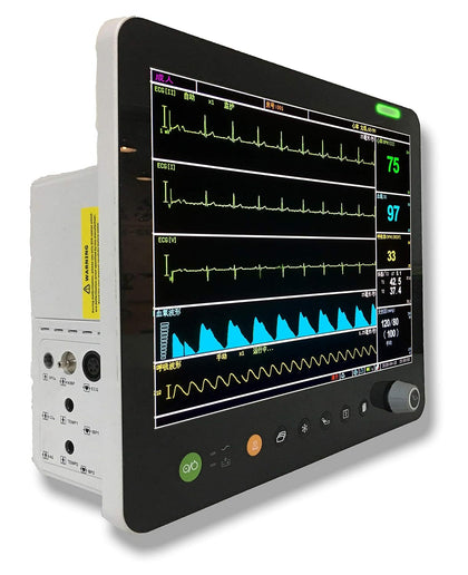 PM6800V 15" Veterinary Multi-Parameter Monitor with ECG RESP SpO2 NIBP Temp PR