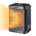 1500W Ceramic Space Heater, Fast Portable Indoor Heater, Black