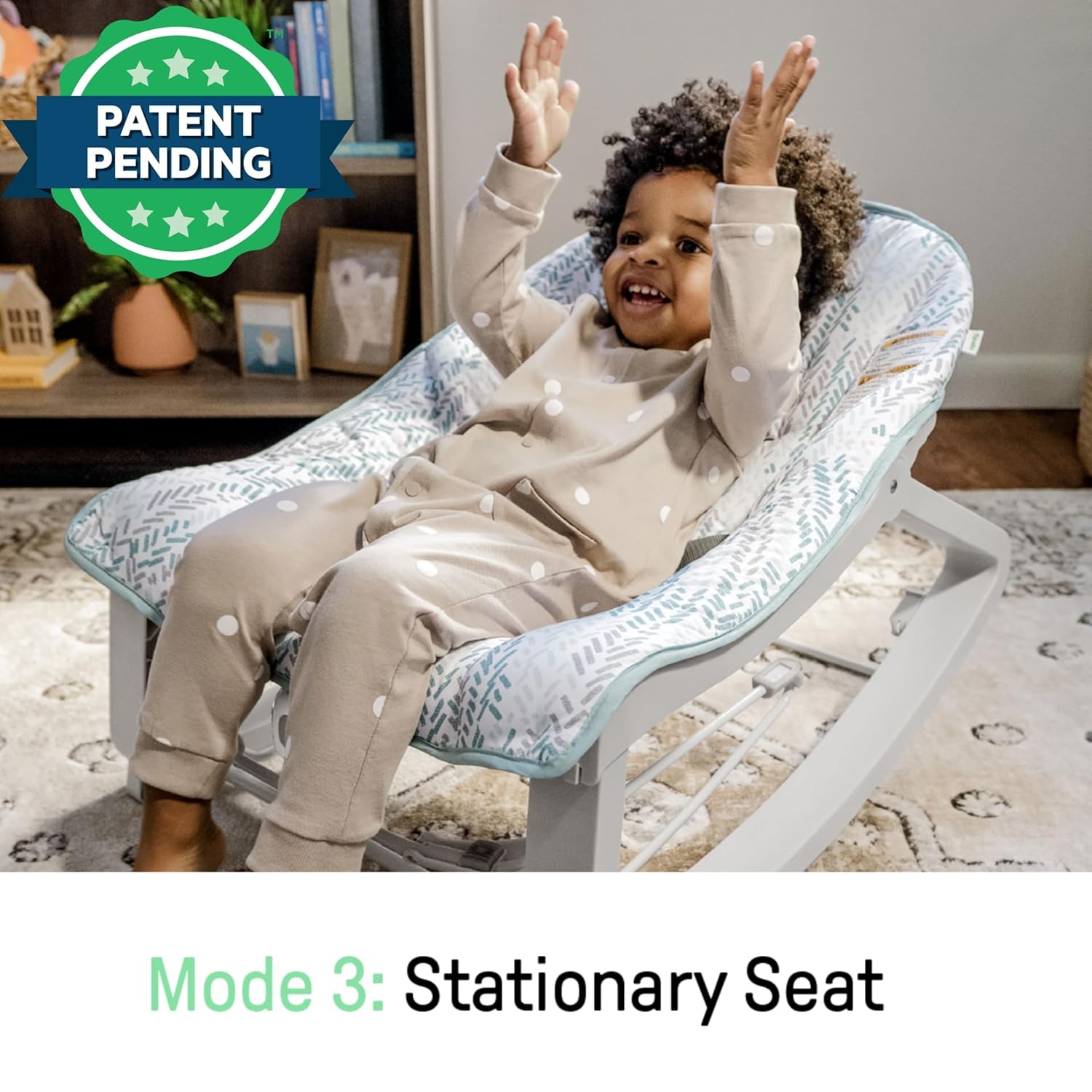 Keep Cozy 3-in-1 Grow with Me Vibrating Baby Bouncer Seat & Infant to Toddler Rocker, Vibrations & -Toy Bar, 0-30