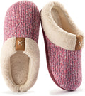 Women's Indoor Bedroom Slipper with Memory Foam, Gift for Women, Wool-Like House Shoe with Anti-Skid Rubber Sole for