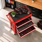 Rolling Tool Chest with Wheels, 4 Drawer Tool Storage Cabinet