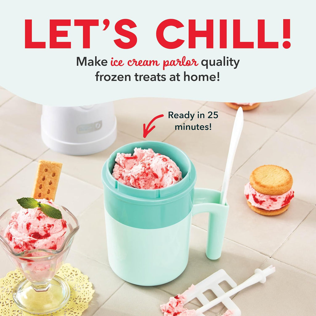 My Pint Ice Cream Maker - Compact & Convenient Single-Serving Ice Cream Maker - Makes Gelato, Sorbet & Frozen Yogurt