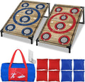 Cornhole Board Set Corn Hole Games for Adults and Kids Backyard | 3x2 Ft Corn Hole Toss Game with 8 Bean Bags for