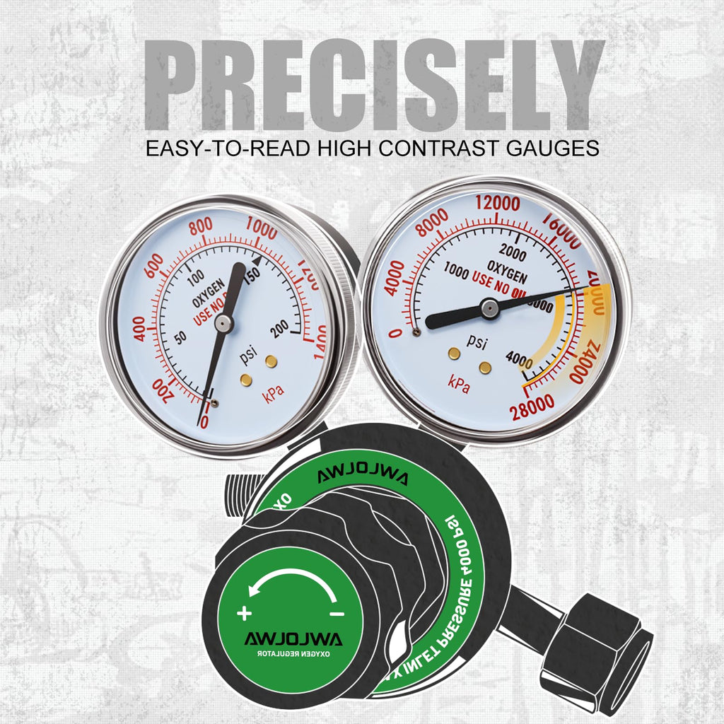 Medium Duty CGA540 Oxygen Regulator，B Size