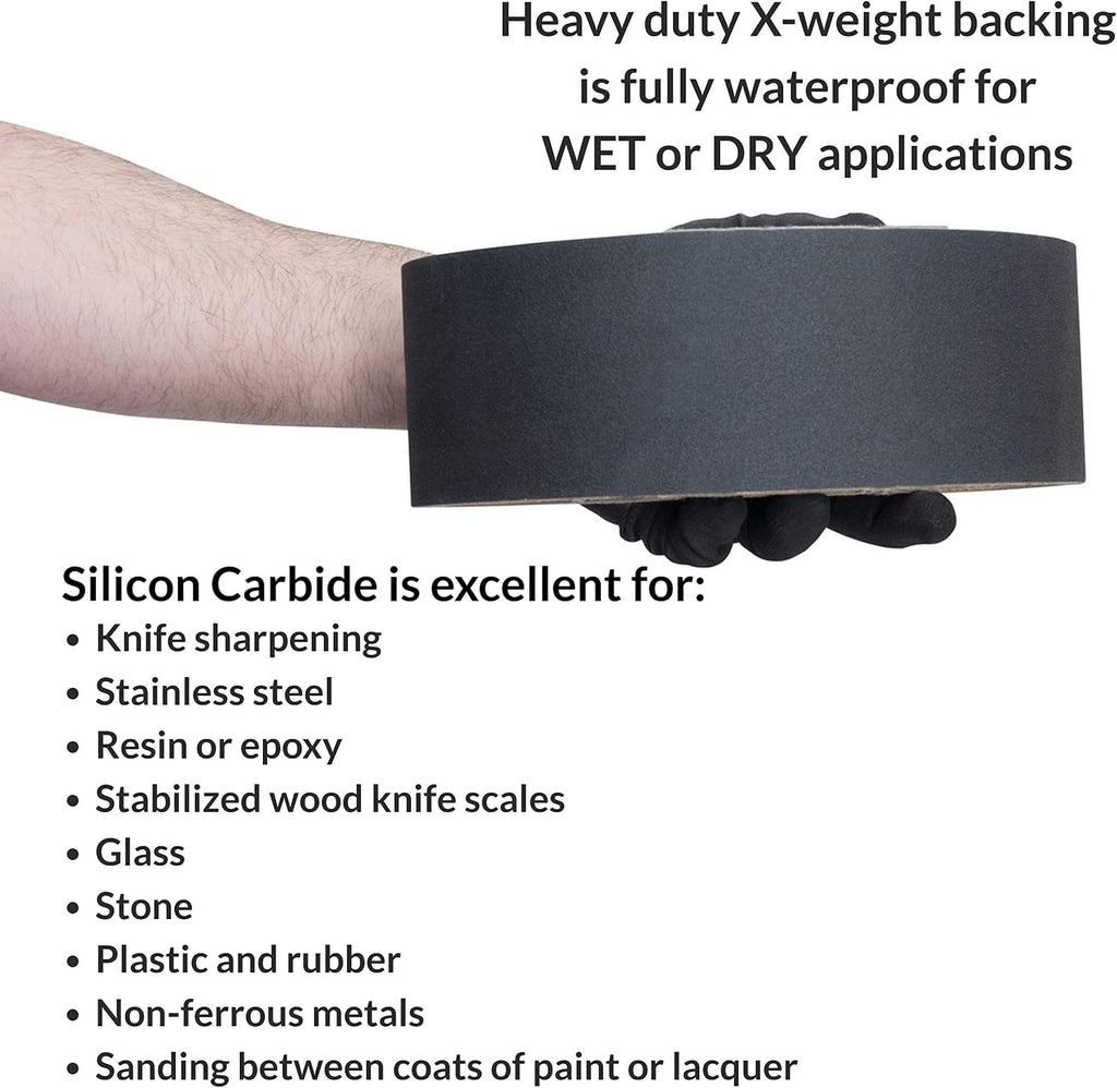 Red Label Abrasives 2 X 48 Inch 1000 Grit Silicon Carbide Sanding Belts, 6 Pack