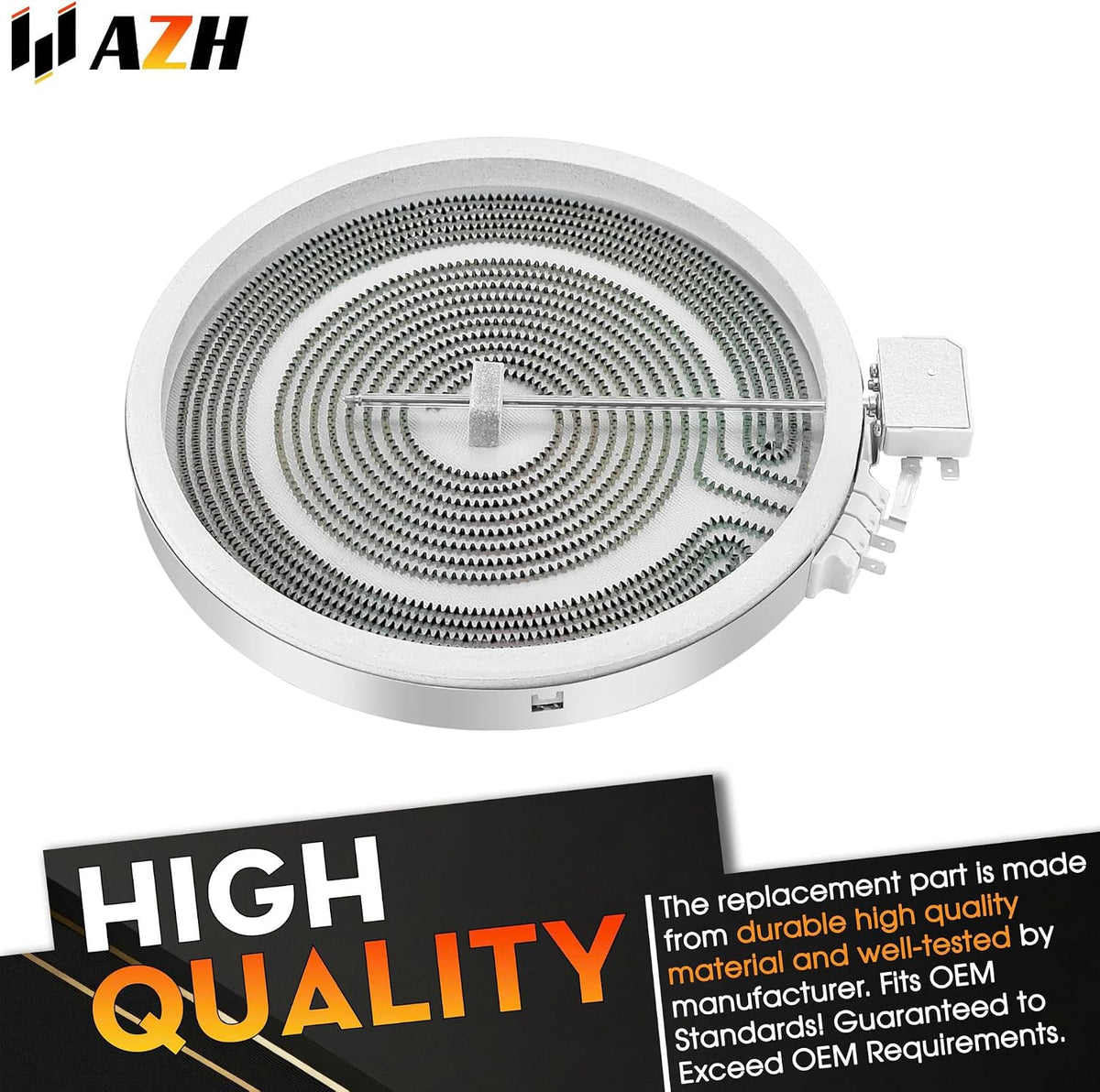 Radiant Element Replacement For GE JB650ST1SS JB650ST2SS JB650ST3SS JB655DT1BB JB655DT1WW JB655DT2BB JB655ST1SS JB655ST2SS JB655ST3SS JB680DIT1BB JB680DIT1WW JB680DT1BB Electric Range - Oven/Stove