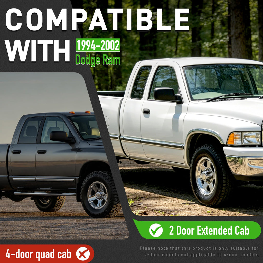 KUAFU Rocker Panels Compatible with 1994-2002 Ram 1500
