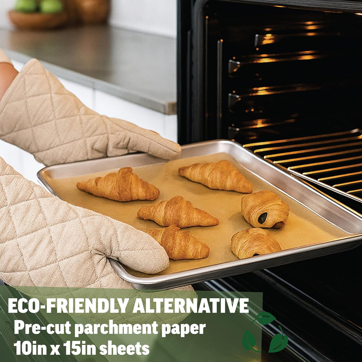 10x15 Parchment Paper, 100 Sheets, Pre-Cut, Fits Jelly Roll Pans