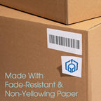 1.5" X 0.5" Matte White Return Address Labels (30 Sheets, 3000 Stickers)