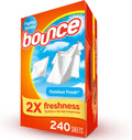 Fabric Softener Sheets, Outdoor Fresh Scent, 240 Count