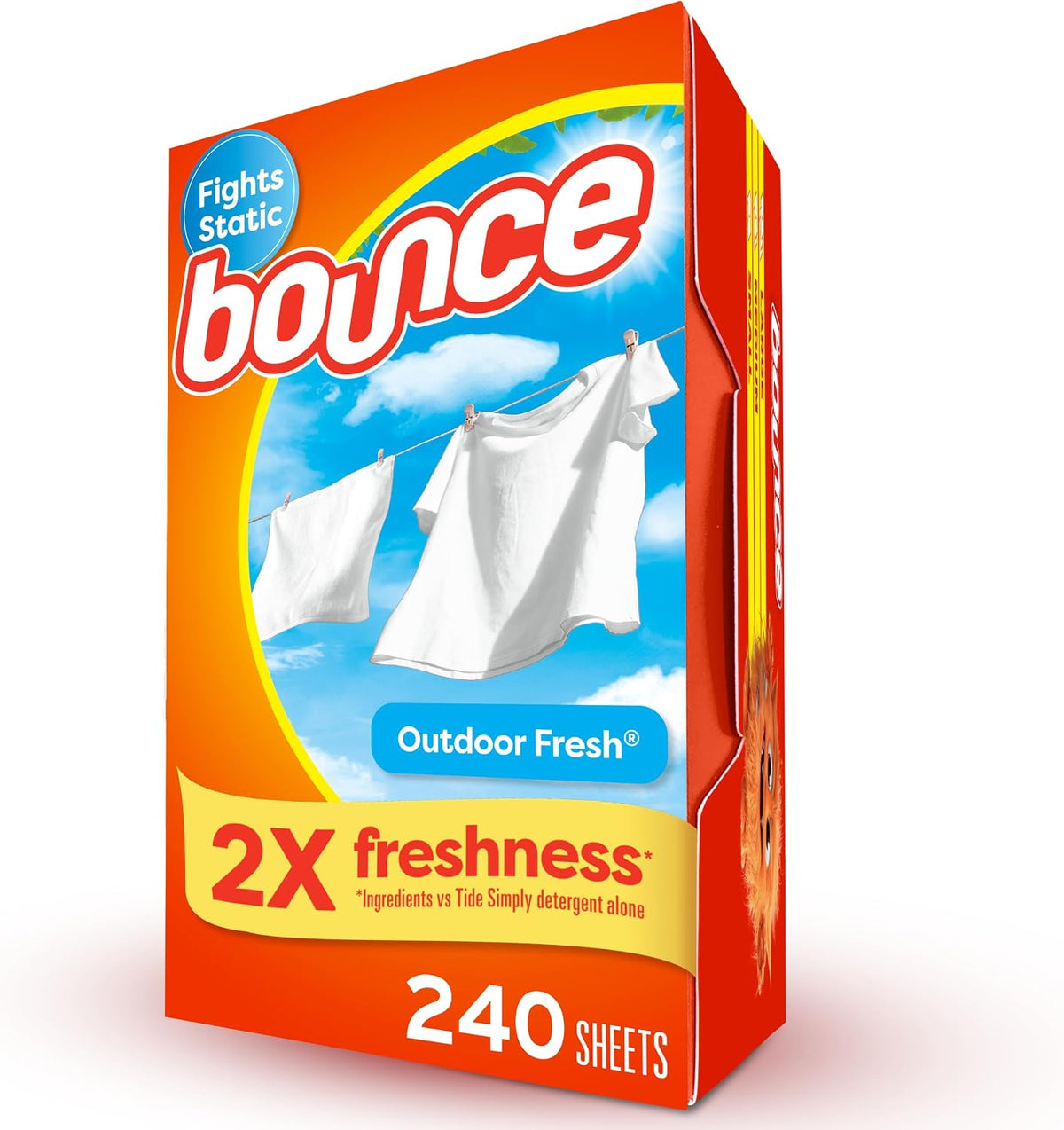 Fabric Softener Sheets, Outdoor Fresh Scent, 240 Count