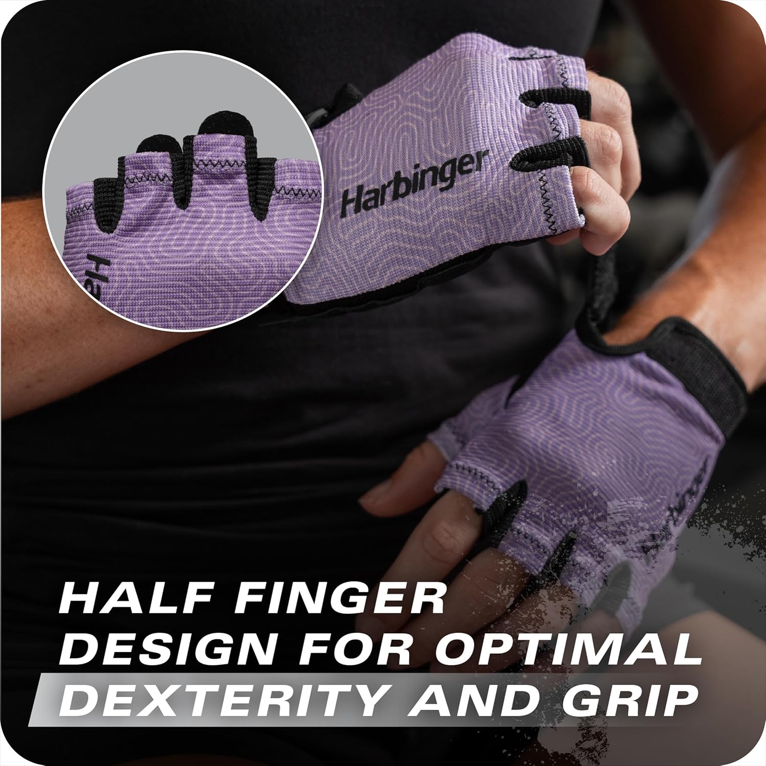Power Gloves 3.0 - Durable Half Finger Weightlifting Gloves with Adjustable Wrist Closure, Breathable Leather Palm