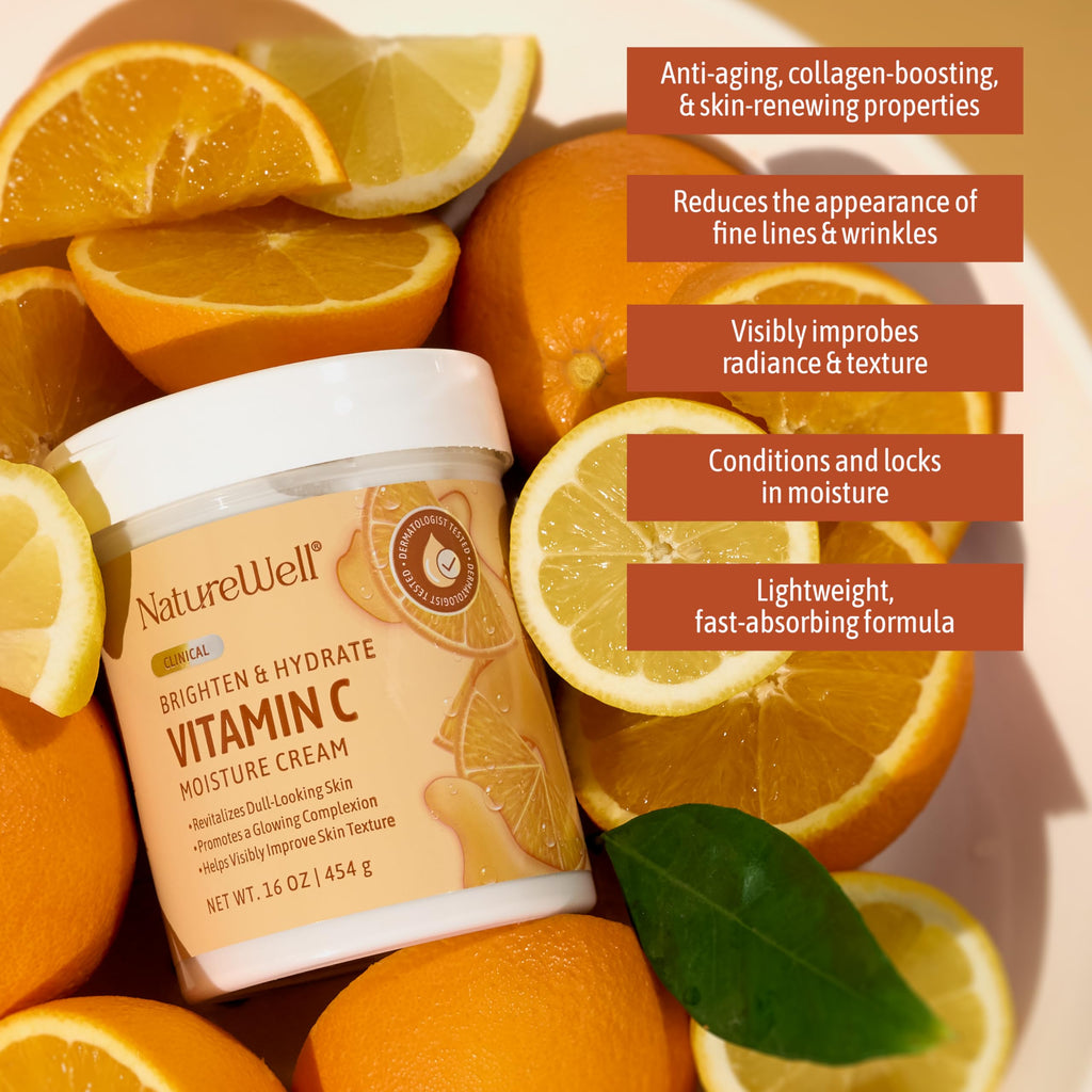 Vitamin C Brightening Moisturizer Cream, 16 Oz