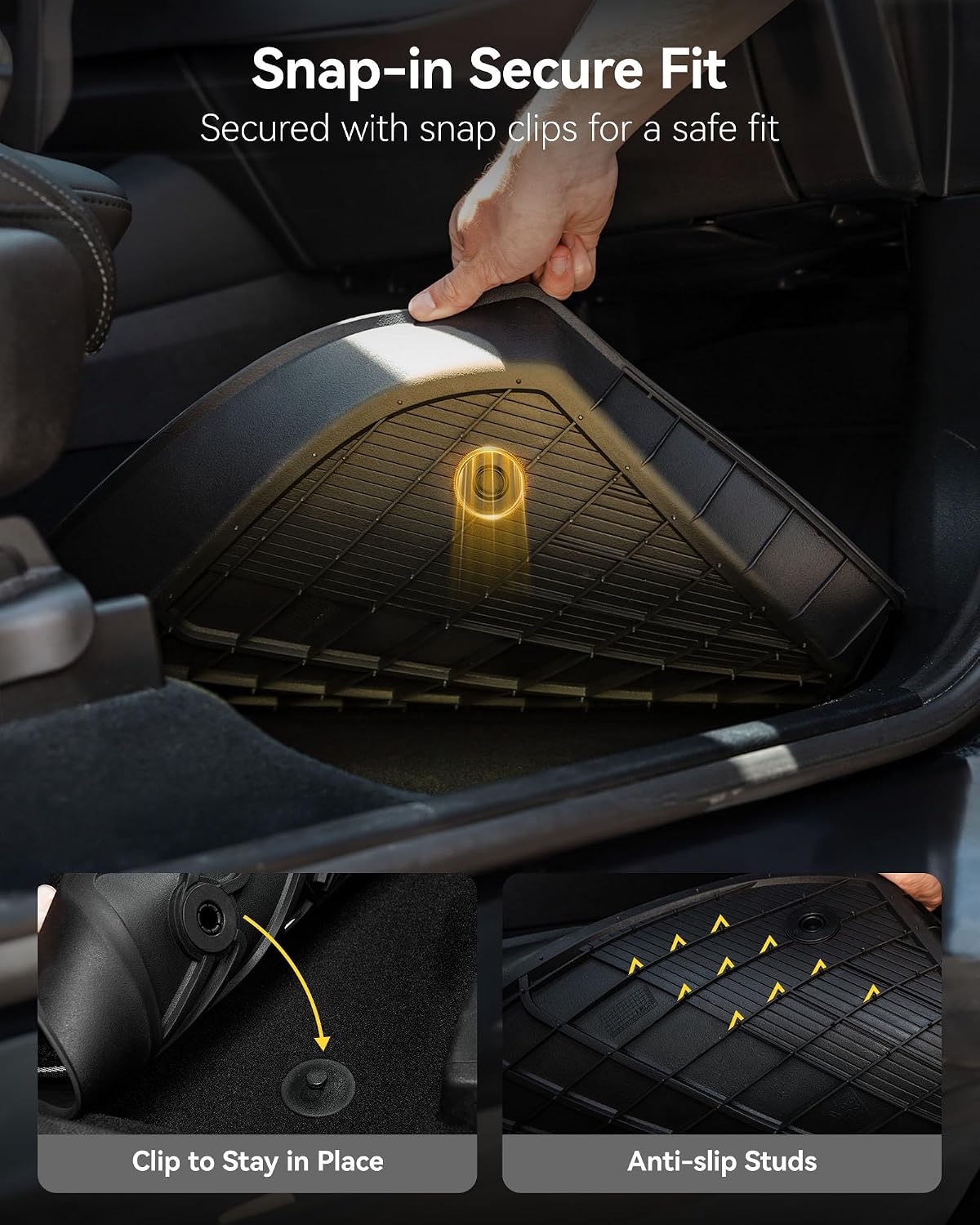 Floor Mats for Subaru Forester 2019-2023 2024, Custom Fit TPE All Weather Floor Liners, 1st & 2nd Row Full Set Car