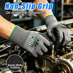 ANSI A6 Cut Resistant Work Gloves for Men Women, Nitrile Coated