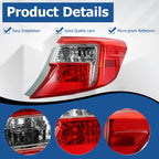 1 Pair Tail Lights Replacement for Toyota Camry 2012 2013 2014