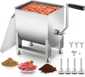 20lbs Manual Meat Mixer, 304 Stainless Steel Meat Mixer for Sausage Making, Deer & Wild Game Processing, Ground Beef
