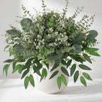 135 Pcs Mixed Eucalyptus Leaves Stems Artificial Greenery Bulk