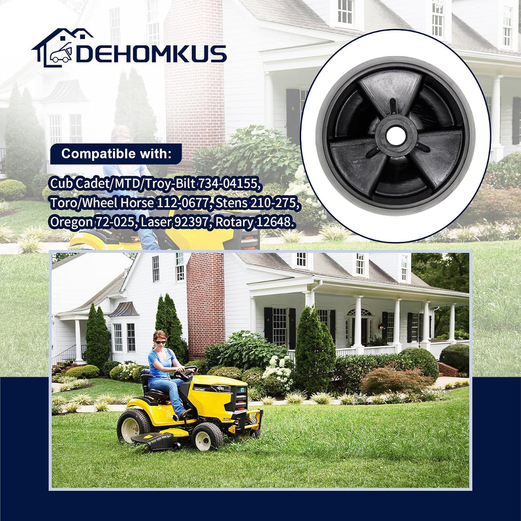 734-04155 Deck Wheels Kit for MTD Cub Cadet 42" 50" 54" Deck, 2Pcs