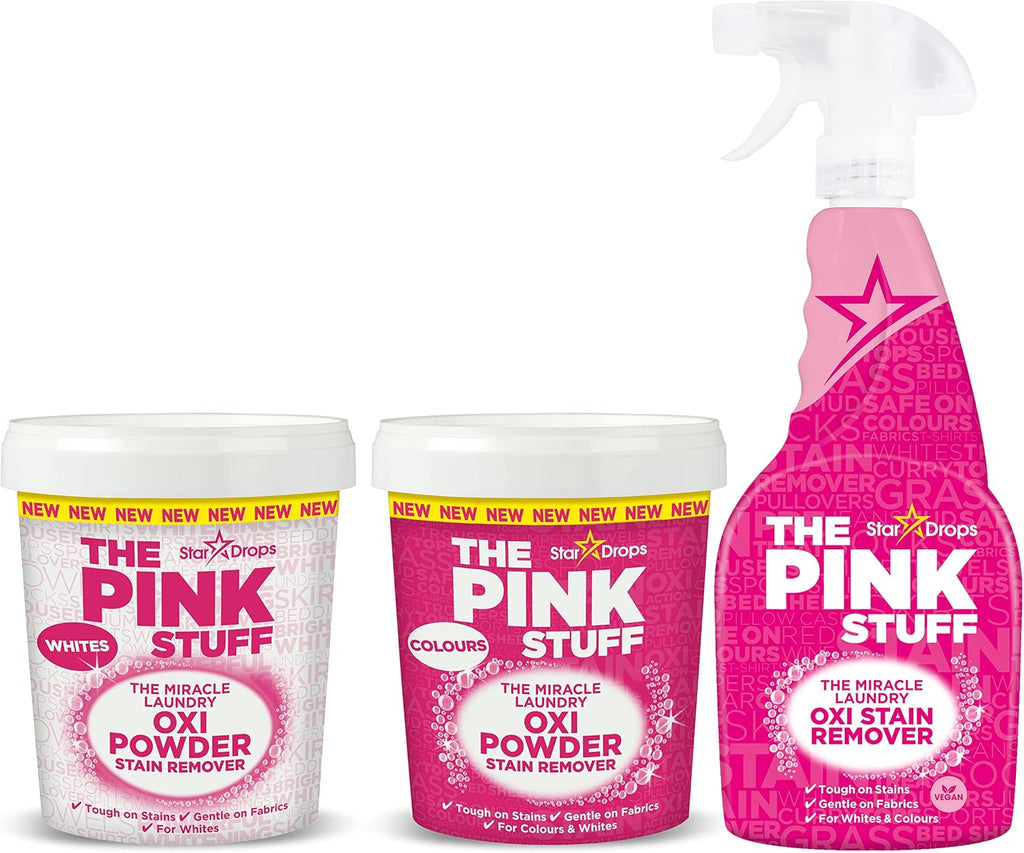 The Pink Stuff Miracle Laundry Oxi Stain Remover Kit