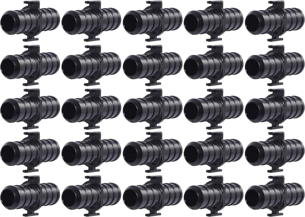 SharkBite 1/2 Inch Poly Crimp Coupling, Pack of 25, PEX Pipe, PE-RT, UP008