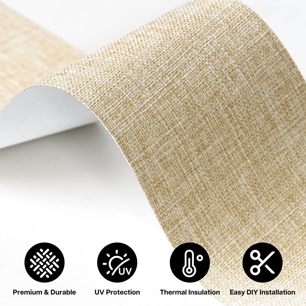 Vertical Blinds Replacement Slats, 34 Pack, Beige