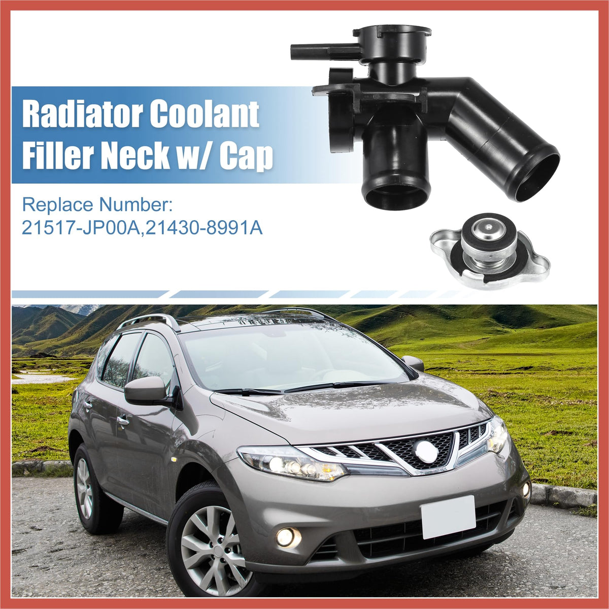 ACROPIX 21517JP00A Engine Radiator Filler Neck for Nissan Quest Plastic