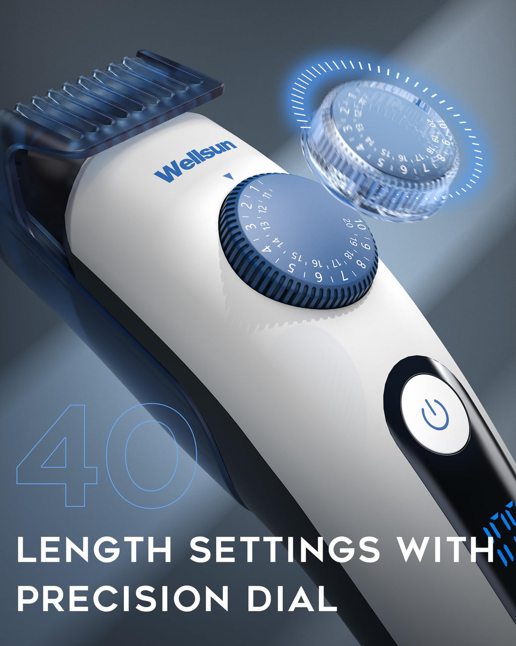 Luma Apex Beard Trimmer for Men, All-in-One Grooming Kit with Precision Dial, 40 Length Adjustable Settings for