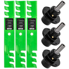 8TEN Spindle Toothed Blade Kit for Scag 41001 48 Inch Deck
