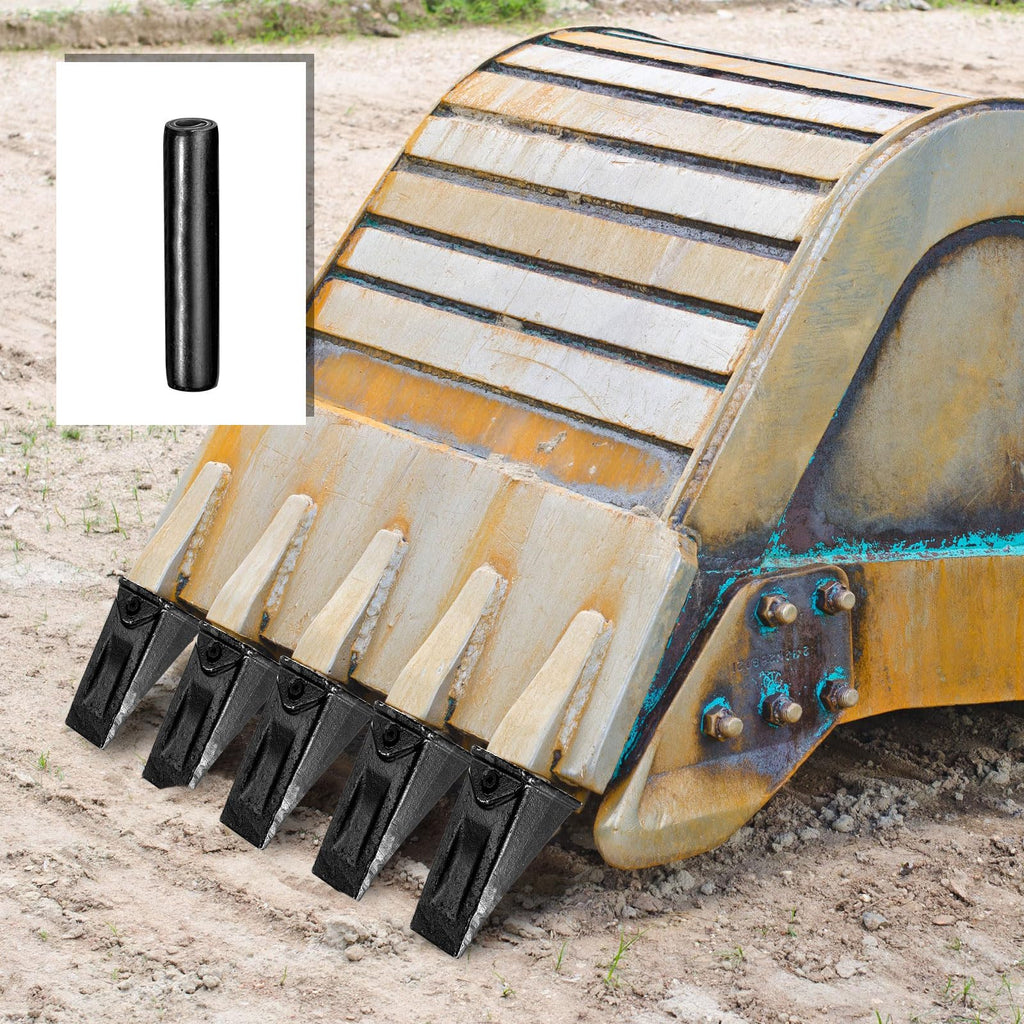 Hicarer 1.97" 20 Pack Length Long Bucket Teeth Pins, Compatible with Hensley X156 156pn P156 X156p Takeuchi Tb135 Skid Steer, Kubota 161-3 Excavator Backhoe Loader