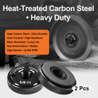 Angle Grinder Nut 5/8"-11, 2 PCS Self-Locking Flange Nuts