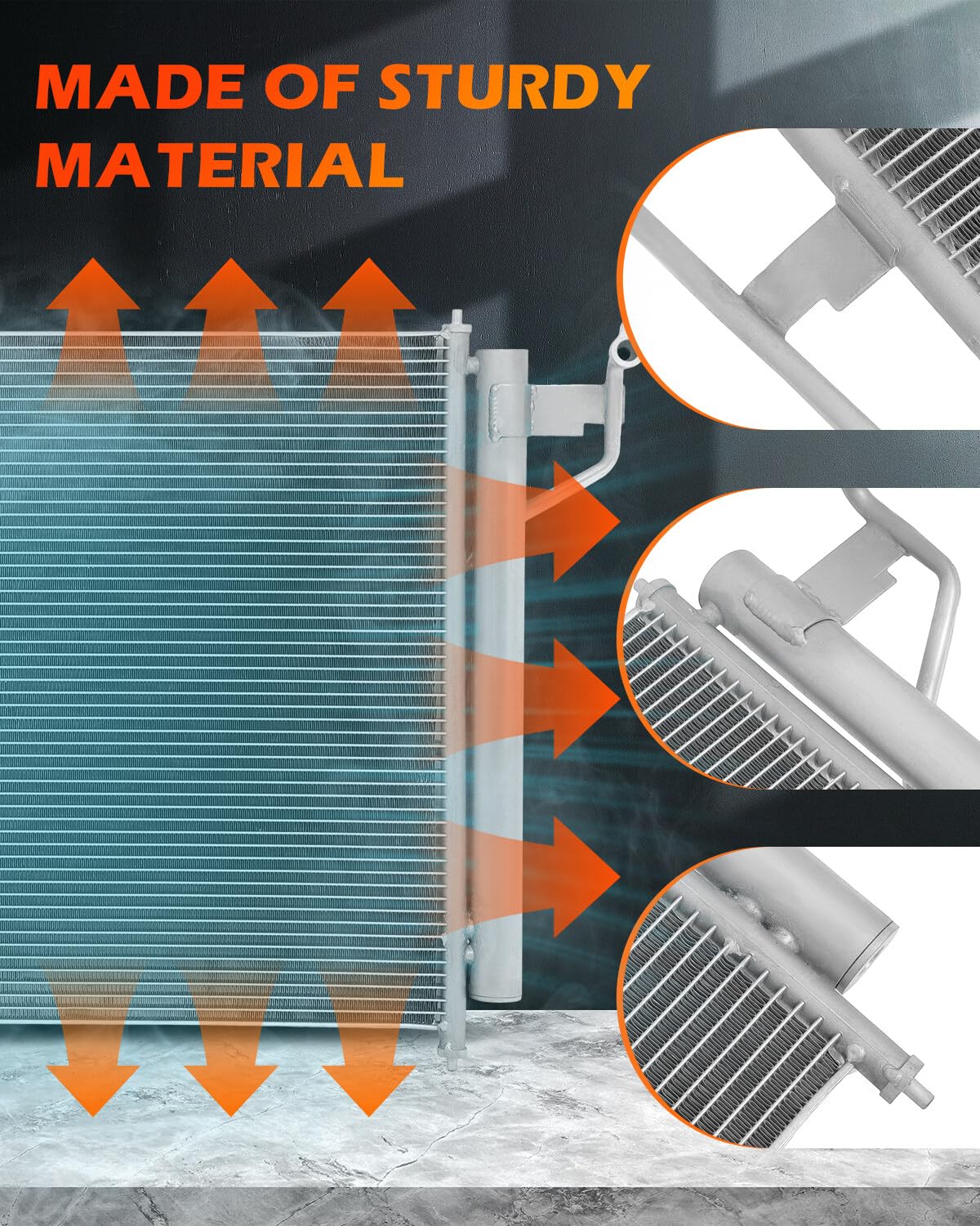 OCPTY Engine AC Condenser for Infiniti QX56 2004-2010