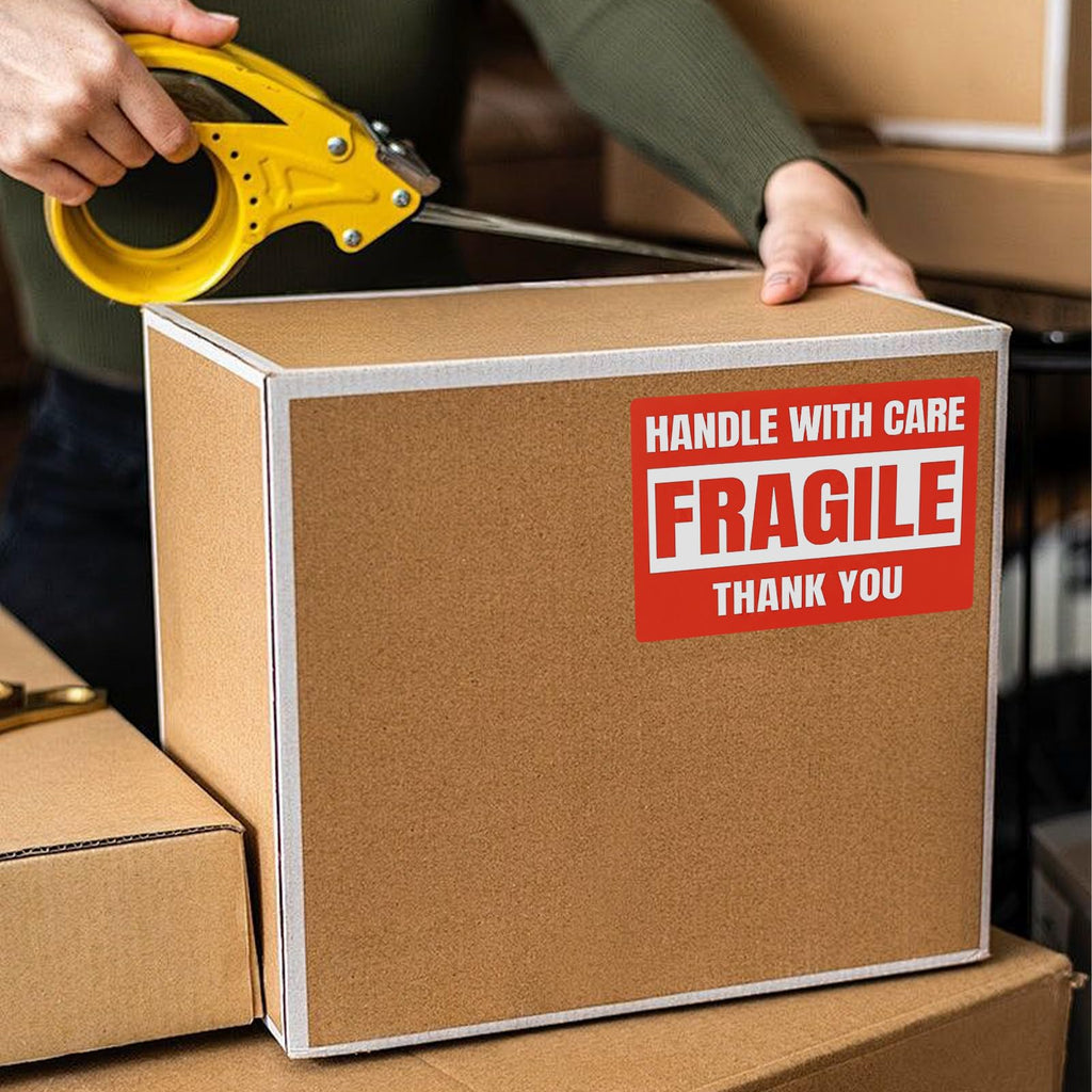 Vololitx 4 x 6 Inch 120 Pcs Fragile Stickers for Shipping and Moving