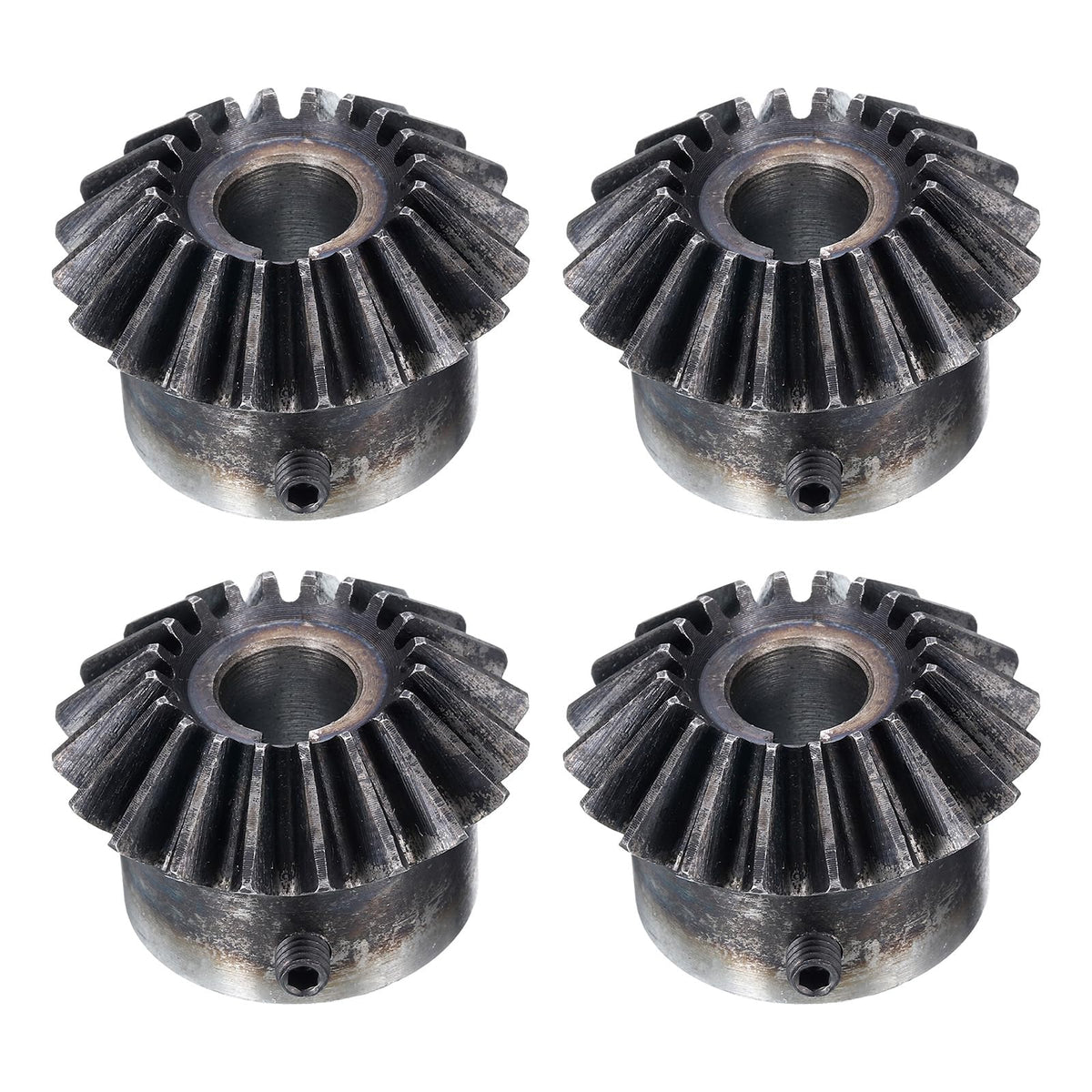 uxcell 4pcs Bevel Gear 2 Module 1:1 Reduction Rate 20T 12mm Hole Dia
