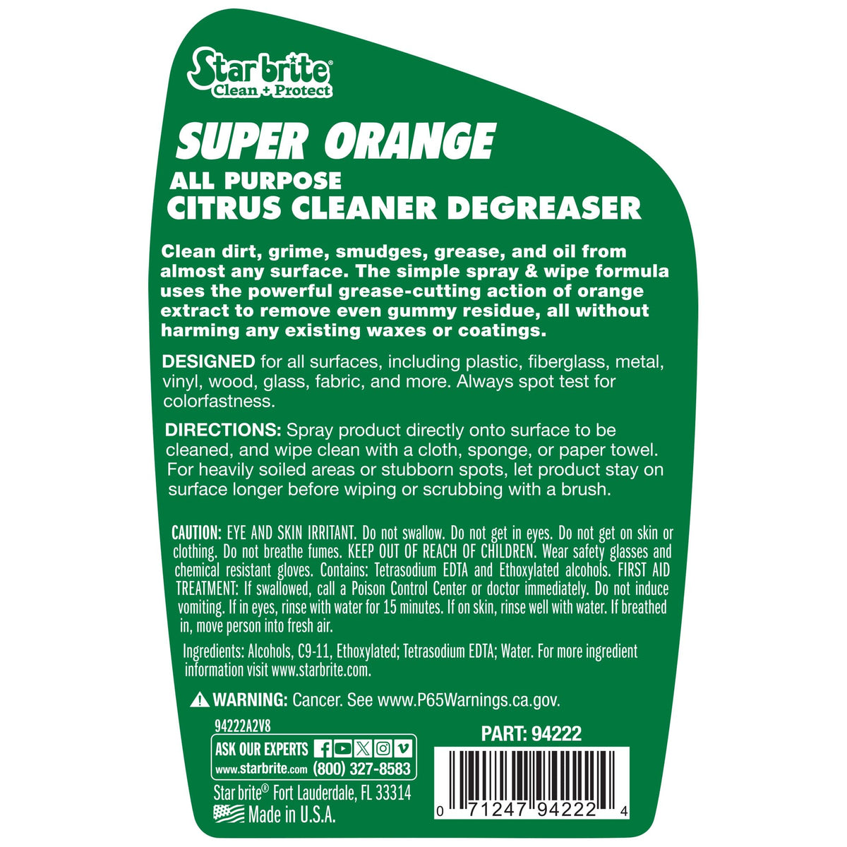 Orange Cleaner Degreaser All-Purpose Citrus