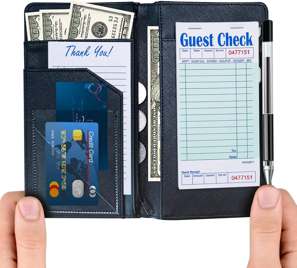 Guest Checks Server Note Pads 1000 Orders Waitress Notepad for Restaurants (20 Books)
