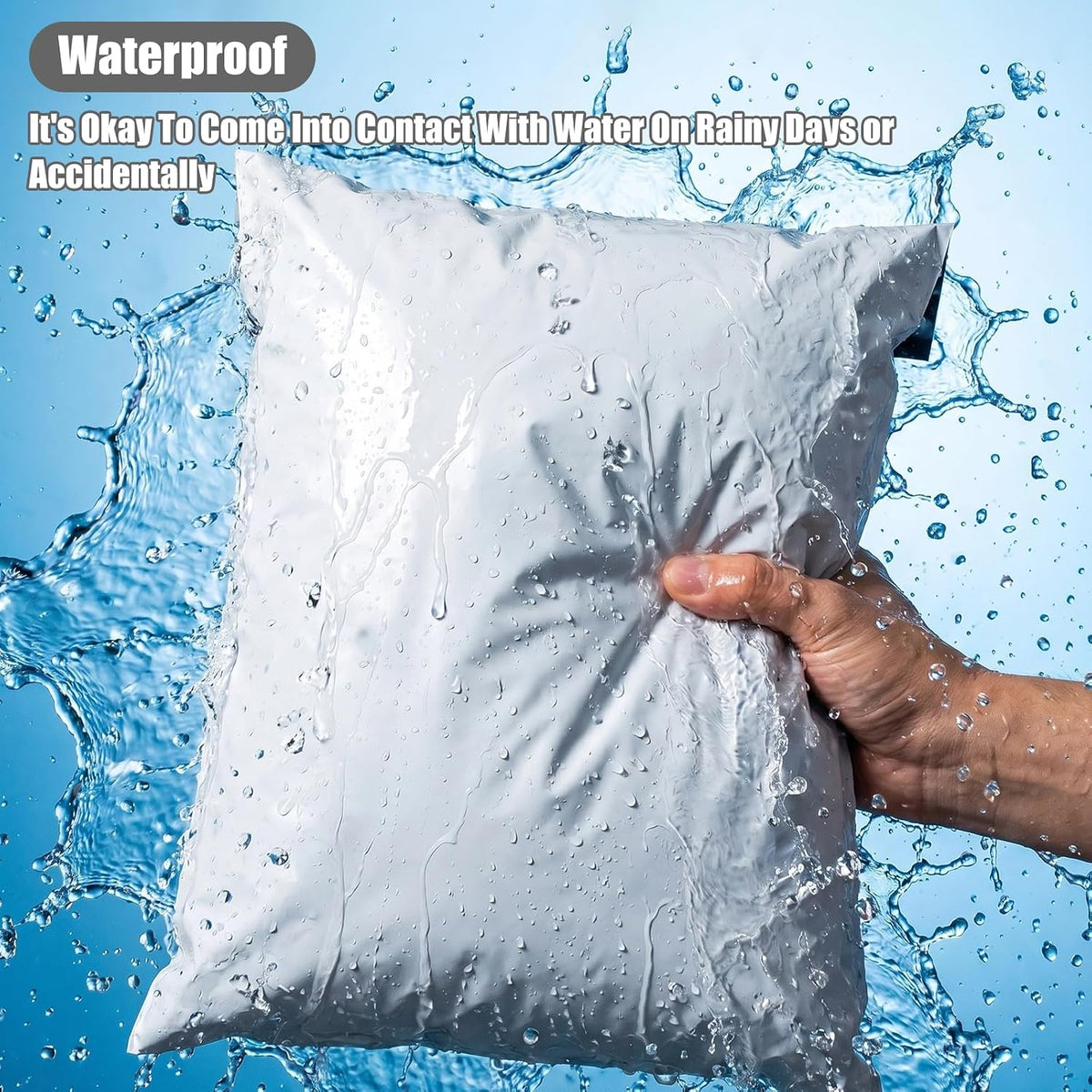 10"x13" Poly Mailers 500Pcs Shipping Bags for Clothes, Strong Adhesive Self-Seal Shipping Envelopes Waterproof