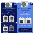 18,000 BTU 2 Zone (2x12K) Ceiling Cassette Mini Split AC,24 SEER2