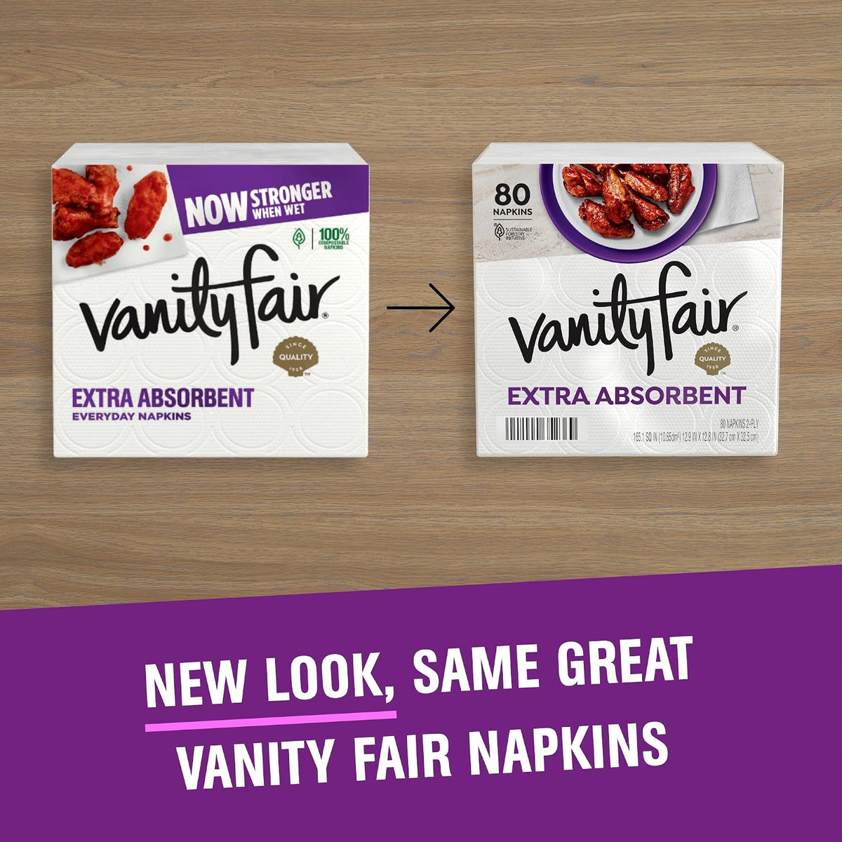 Paper Napkins, Extra Absorbent Disposable Napkins, 160 Count