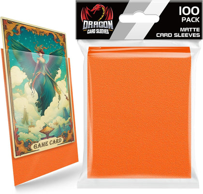 100 Count Matte Card Sleeves for Trading Cards, Standard Size Protective Sleeves Deck Card Protectors Fit for