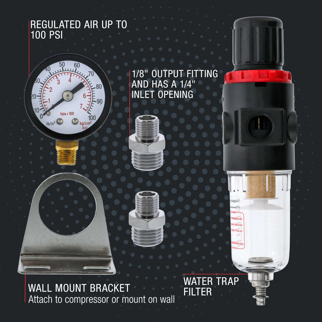 Master Airbrush True Diaphragm Airbrush Pressure Regulator