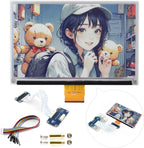 Waveshare 7.3" E-Paper Display Module, Compatible with Raspberry Pi 4/5/3/Zero/Zero 2/Pico/Nano, Support Jetson Orin Nano