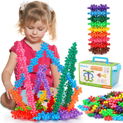 Kids Building STEM Toys for 3 4 5 6+ Year Old Boy Girl Birthday Gifts | 300PCS Educational Interlocking Discs