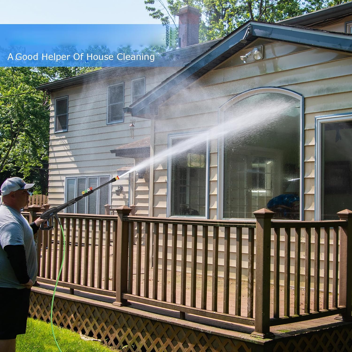 Pressure Washer 5000 PSI,2.8 GPM Power Washer with Foam Cannon,Portable Cleaner with 33ft Hose Reel,4 Nozzle Tips,and