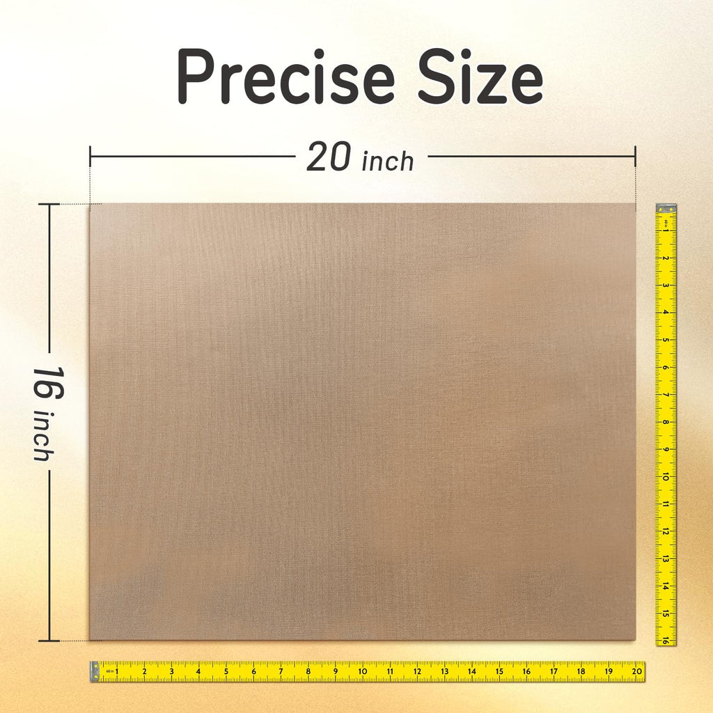 PTFE Teflon Sheets, 16 x 20", 4 Pack | Suitable For Auto Heat Press,For Heat Transfer Paper, For Sublimation Paper