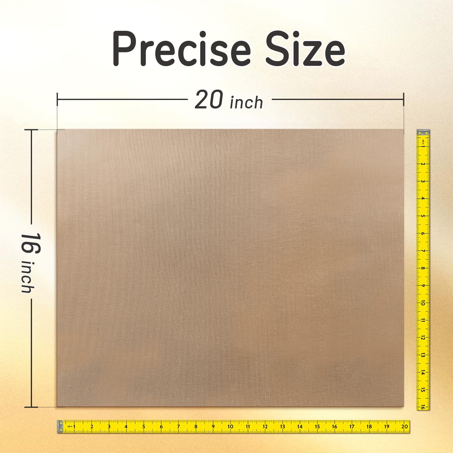 PTFE Teflon Sheets, 16 x 20", 4 Pack | Suitable For Auto Heat Press,For Heat Transfer Paper, For Sublimation Paper