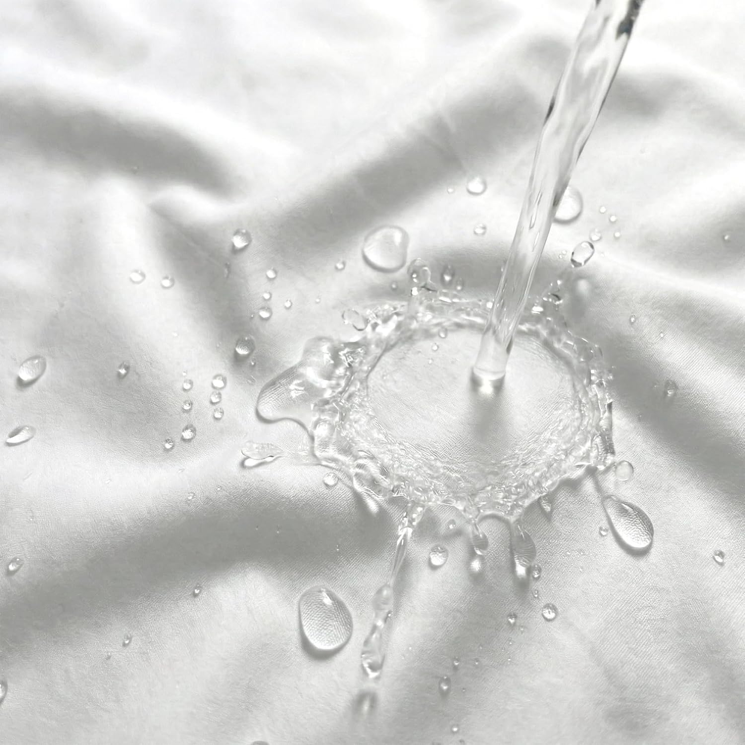 Waterproof Fabric Shower Curtain Liner, TPU Coated, PEVA-Free & Odorless, Hotel Quality, 3 Magnets, Rust-Proof Metal