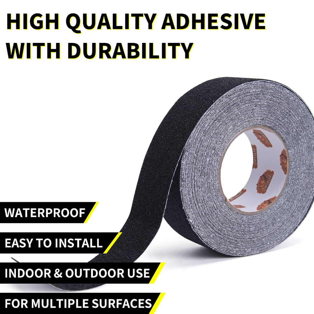 Black Grip Tape Anti Slip Traction Tape 4Inch x 60Ft