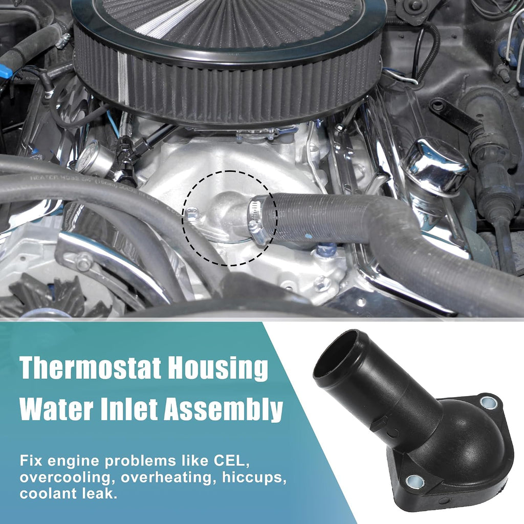 X AUTOHAUX 1632137010 Engine Coolant Thermostat Housing Assembly for Toyota